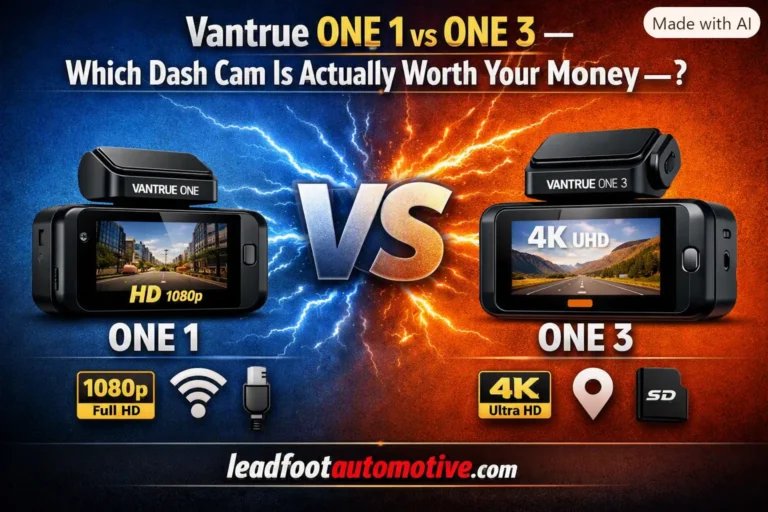 Vantrue ONE 1 vs ONE 3