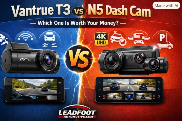 Vantrue T3 vs N5 Dash Cam