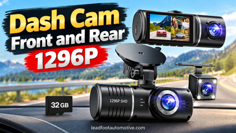 Dash Cam Front and Rear 1296P