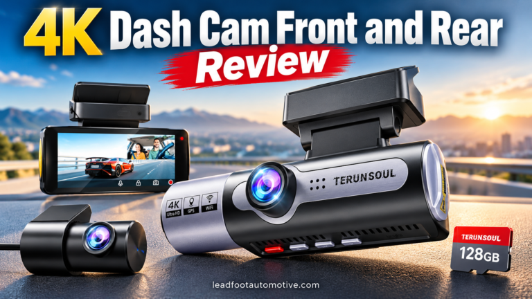 4K Dash Cam Front and Rear