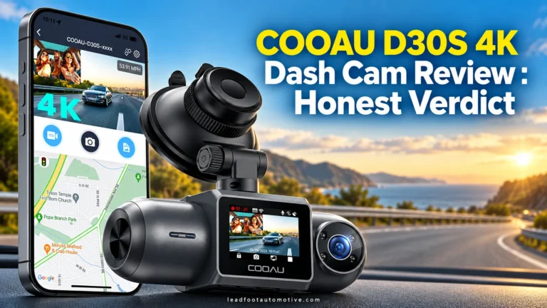 COOAU D30S 4K Dash Cam
