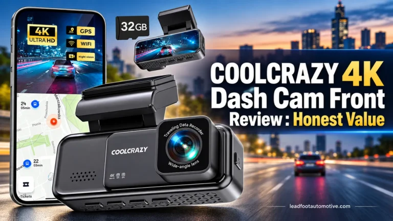 COOLCRAZY 4K Dash Cam Front Review