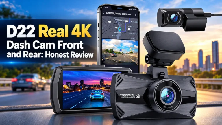 D22 Real 4K Dash Cam Front and Rear