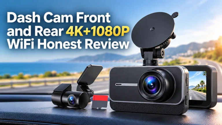 Dash Cam Front and Rear 4K+1080P WiFi
