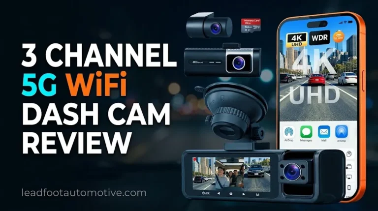 3 Channel 5G WiFi Dash Cam Review