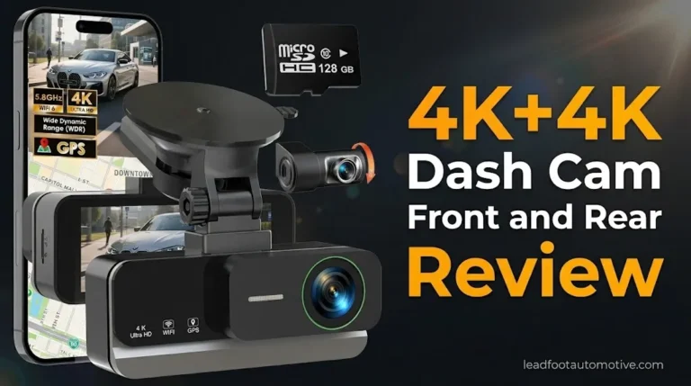 4K+4K Dash Cam Front and Rear Review