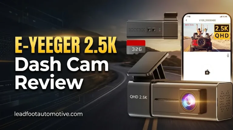 E-YEEGER 2.5K Dash Cam Review