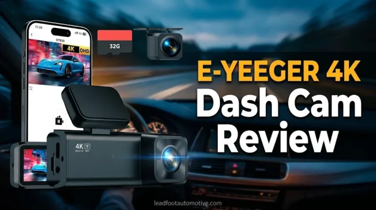 E-YEEGER 4K Dash Cam Review