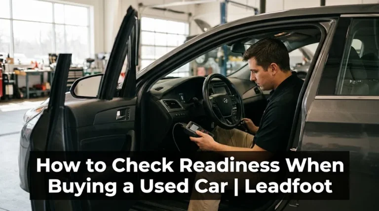 How to Check Readiness When Buying a Used Car