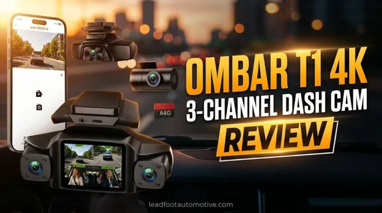 OMBAR T1 4K 3-Channel Dash Cam Review