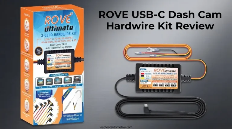 ROVE USB-C Dash Cam Hardwire Kit Review