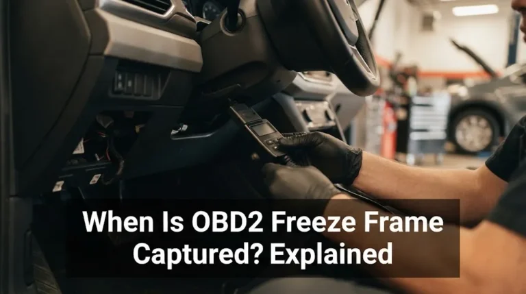 When Is OBD2 Freeze Frame Captured